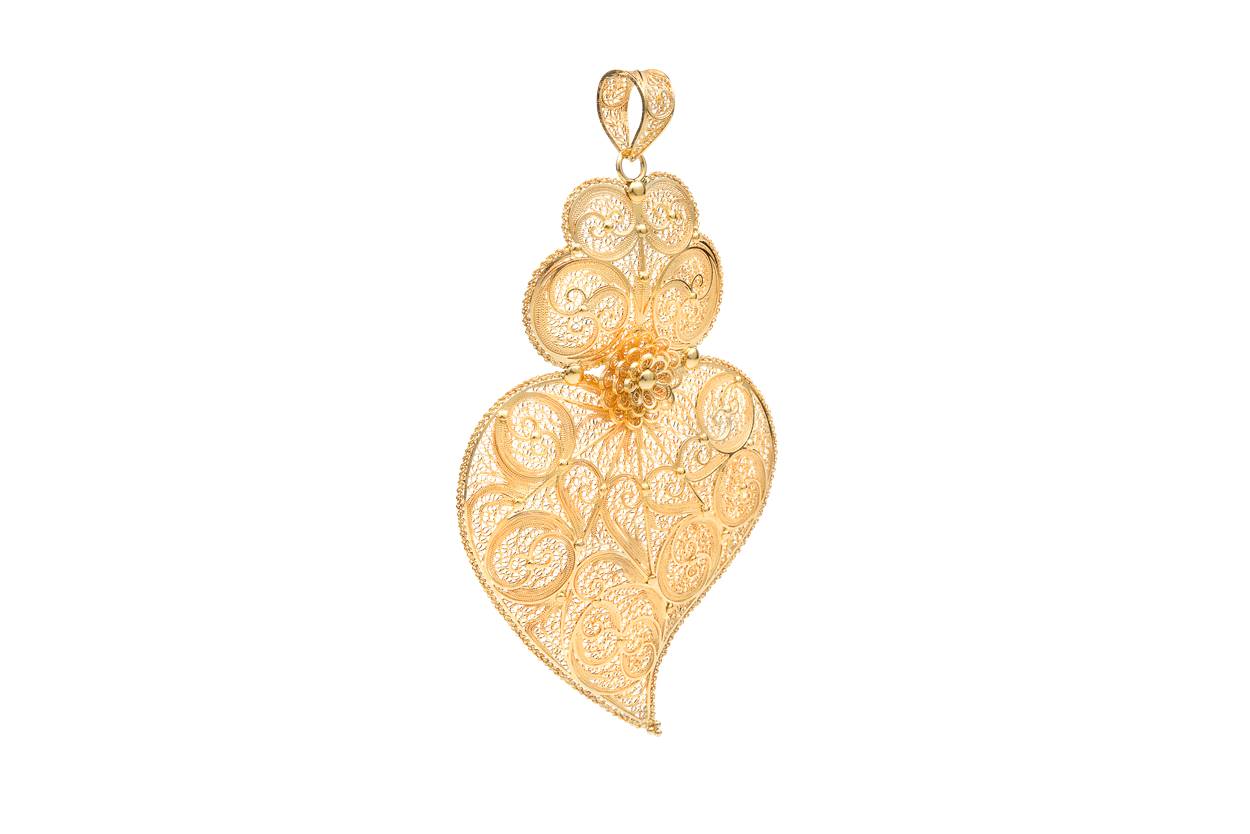 PENDENT Handmade 19 Carat Gold Heart