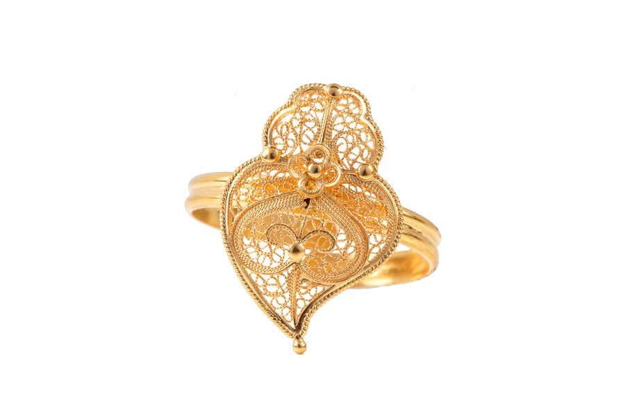 Fine Jewlery Gold Heart Ring 